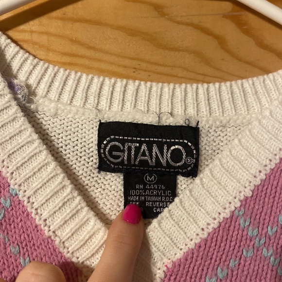 COPY - 100% Acrylic Pastel Vest - Picture 2 of 2